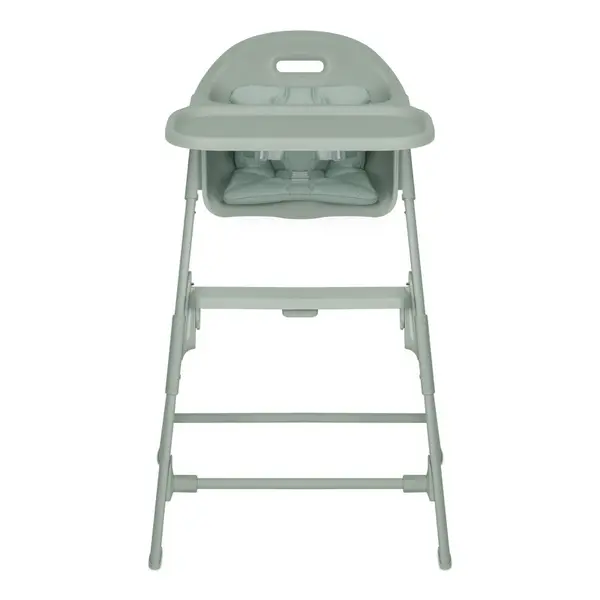 Scaun de masa Lionelo Beny Verde cu suport pentru picioare, tavita ajustabila in 2 pozitii, insertie moale, centuri in 3 puncte, sustine 15 kg, 6 luni+