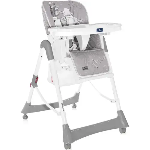 Scaun de masa Lorelli Gusto Grey Rabbits, reglabil, Gri/Alb