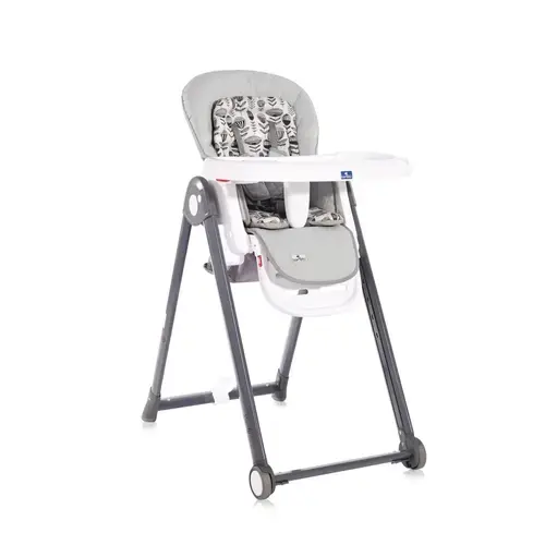Scaun de masa Lorelli Party, reglabil, cadru usor din aluminiu, 6 luni+, Gri
