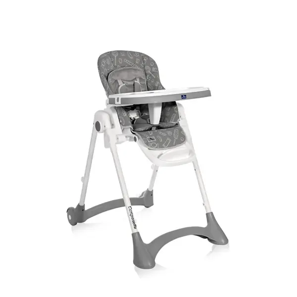 Scaun de masa reglabil, Lorelli, Campanella, 6-36 luni, Grey Candy