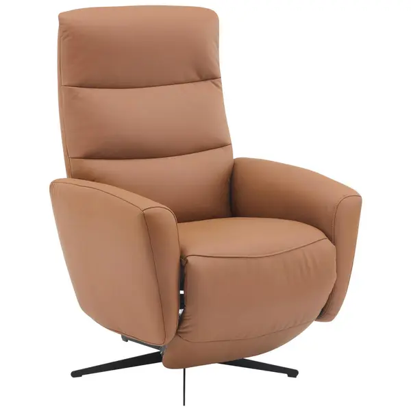 Scaun De Relaxare din textil, piele, maro