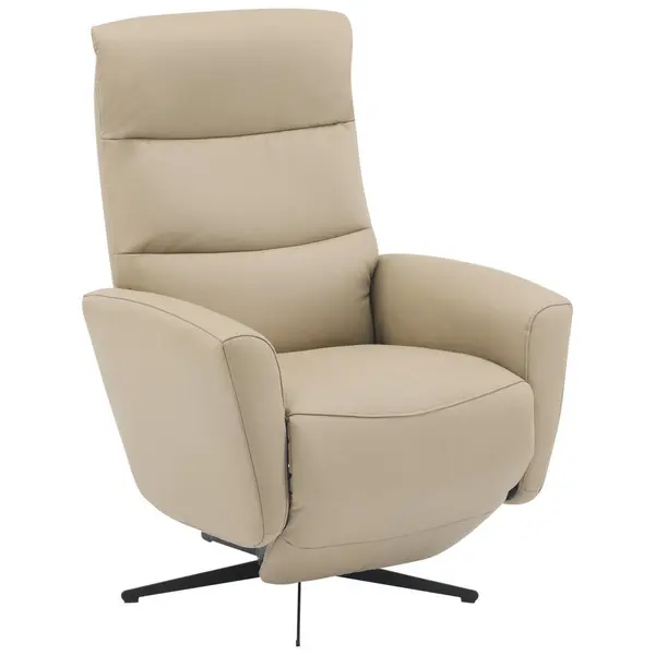 Scaun De Relaxare din textil, piele, taupe