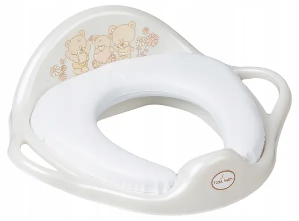Scaun de toaletă pentru copii Tega Baby - Bears, alb