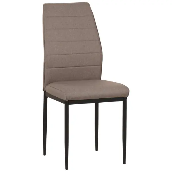 Scaun din metal, textil, taupe