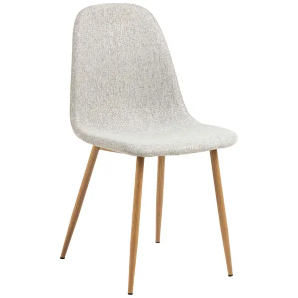 Scaun din textil, gri deschis