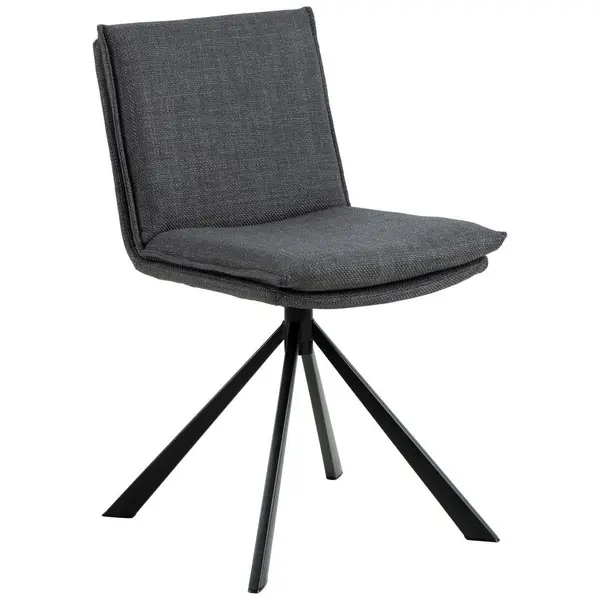 Scaun din textil, gri închis