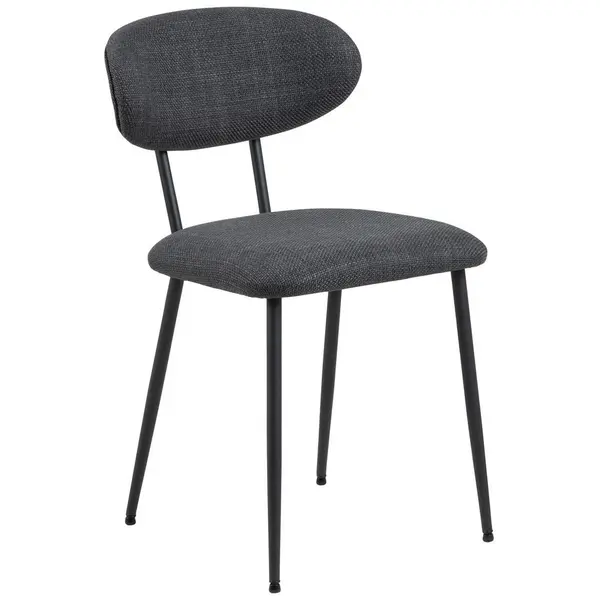 Scaun din textil, gri închis