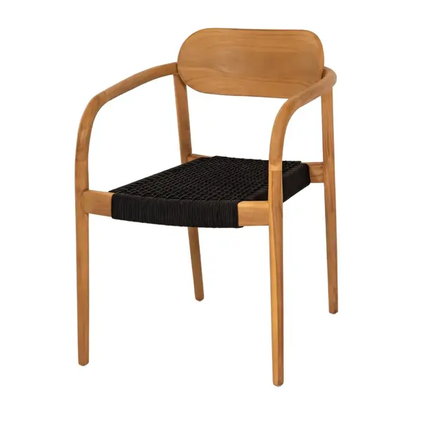 Scaun DURVESA ROPE - Negru
