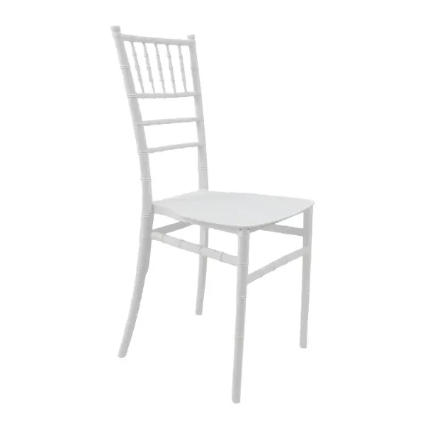 Scaun elegant Tiffany by, Alb Imaculat, Polipropilenă, 38x46x87 cm