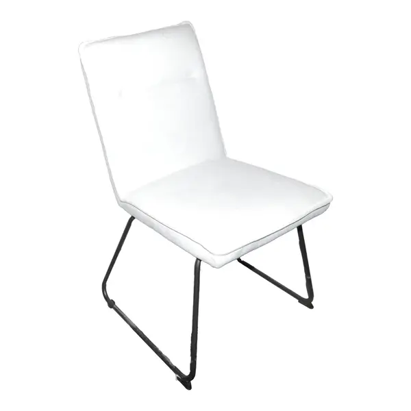 Scaun Essential bej cu tapiterie, neagra, 54x59x89 cm