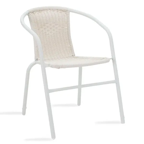 Scaun exterior Obbi, metal si PE, 56x54x73 cm