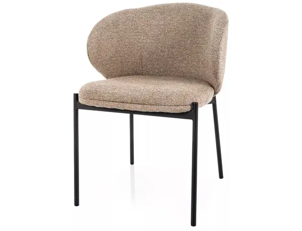 Scaun FARGION BLACK LEGS - Beige