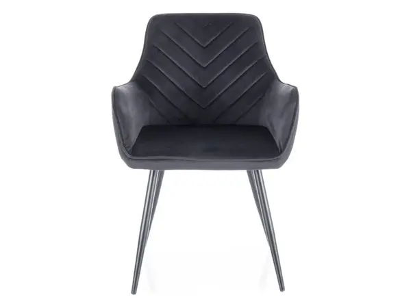 Scaun Fig velvet negru Blu19