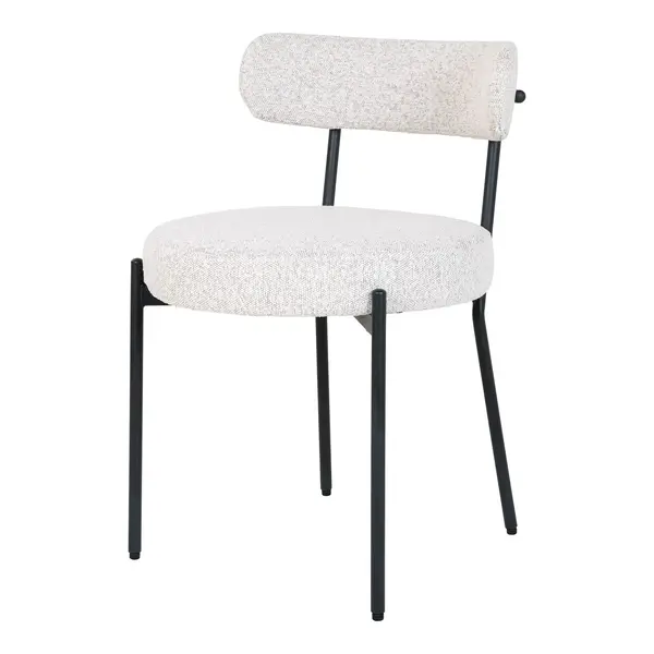 Scaun FINLORA BOUCLE - Alb