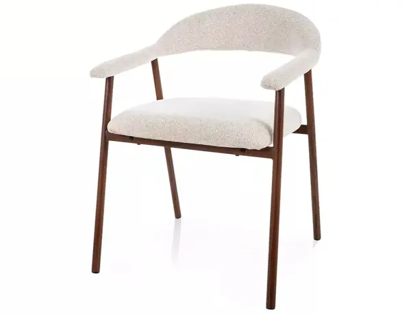 Scaun FROBEN WALNUT - Cream