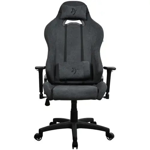 Scaun Gaming Arozzi Toretta SoftFabric, Tetiera, Ajustabil, max. 120kg, Negru/Gri
