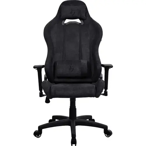 Scaun gaming Arozzi Toretta SoftFabric v2, Tetiera, Ajustabil, max. 120kg, Negru