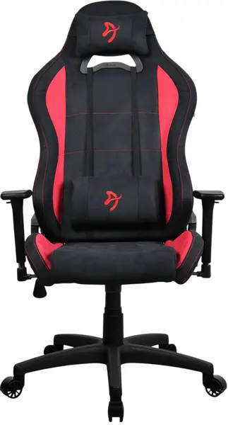Scaun gaming Arozzi - Torretta Supersoft, negru/roşu