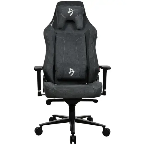 Scaun Gaming Arozzi Vernazza XL SoftFabric, Tetiera, Ajustabil, max. 170kg, Gri inchis