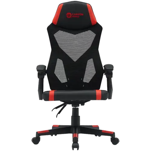 Scaun gaming CANYON Flow MCH01 Mesh, reglabil, Negru/Rosu