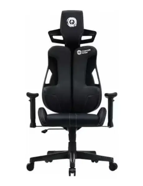Scaun gaming Canyon Morphos, material metalic si plastic, inaltime ajustabila, suport pentru brate 2D (Negru)