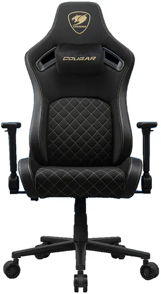 Scaun gaming COUGAR - Defensor Gold F, negru/auriu