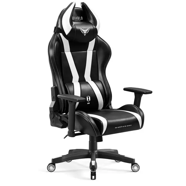 Scaun gaming Diablo X-Horn 2.0 King Size: negru-alb Scaun gaming Diablo X-Horn 2.0 King Size: negru-alb
