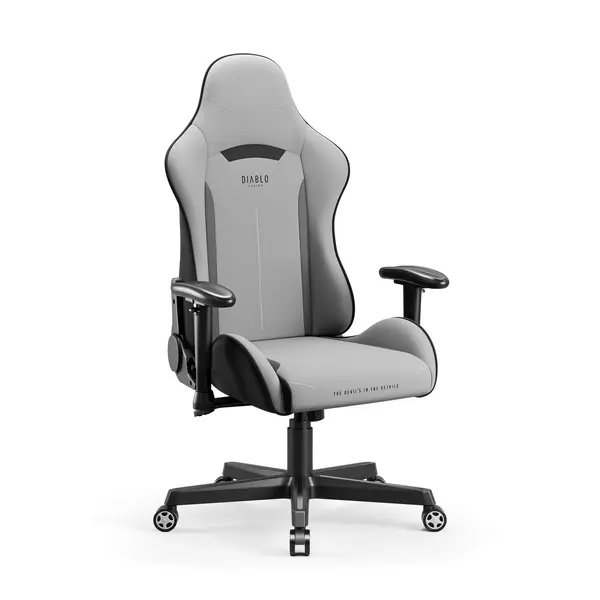 Scaun gaming Diablo X-Starter din tesatura gri Scaun gaming Diablo X-Starter din țesătură gri