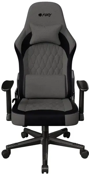 Scaun gaming FURY Shinai S8 NFF-2360, Max 130 kg, confortabil, material respirabil (Gri/Negru)