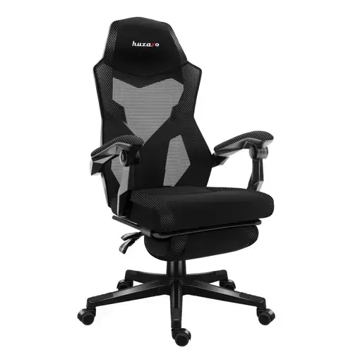 Scaun Gaming Huzaro Combat 3.1 Carbon, Max 150 kg, Carcasa NylongGuard, TitanPad, FlexiBack (Negru)