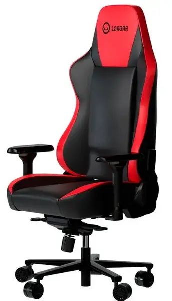 Scaun gaming LORGAR Base 311, reglabil (Negru/Rosu)