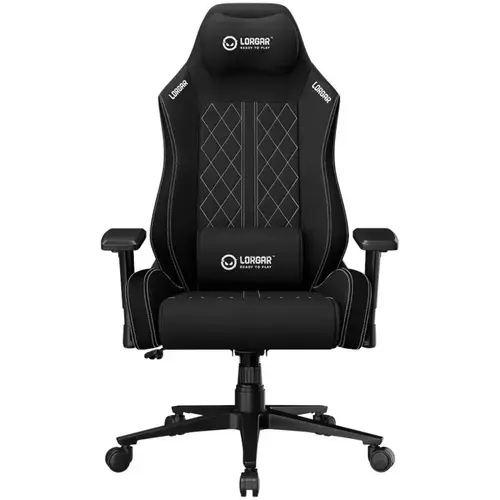 Scaun gaming LORGAR Pro CHA41, reglabil, Negru/Alb