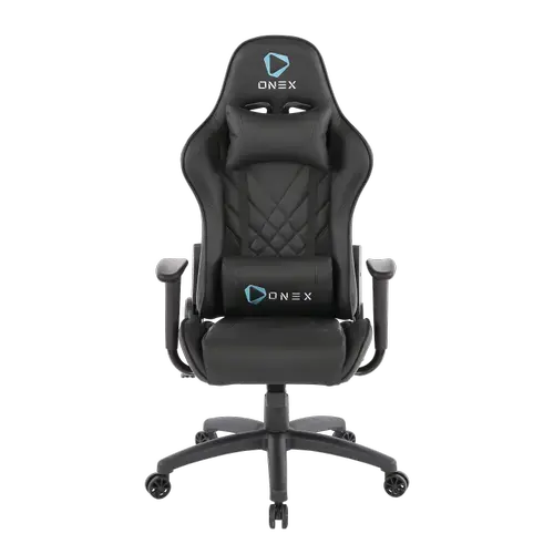 Scaun Gaming ONEX GX220 AIR, Max 125 kg, Spuma, Cadru metalic, PVC (Negru)
