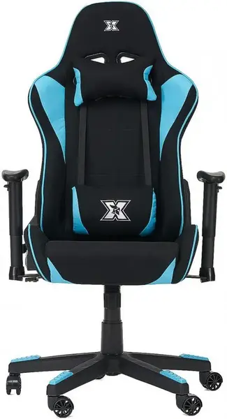 Scaun gaming Serioux Torin, reglabil (Negru/Albastru)
