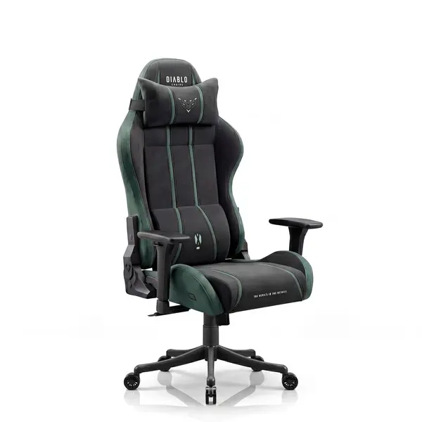 Scaun gaming textil negru-verde Diablo X-One 2.0 Forest Green Small Scaun gaming textil negru-verde Diablo X-One 2.0 Forest Green Small