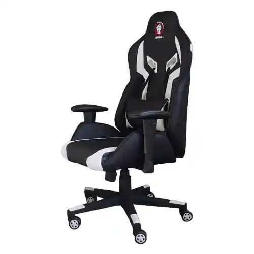 Scaun gaming Venom negru cu alb