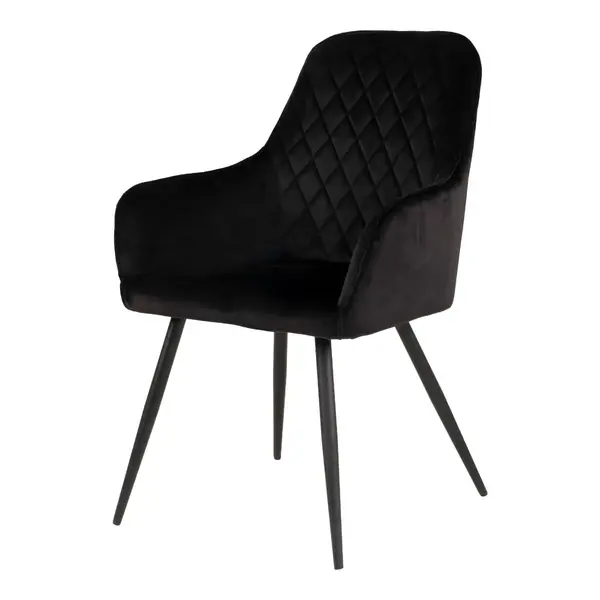 Scaun GARDON VELVET - Negru