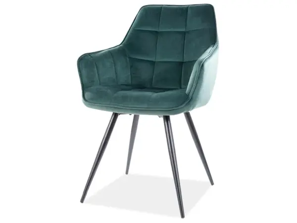 Scaun ILICA VELVET - Verde