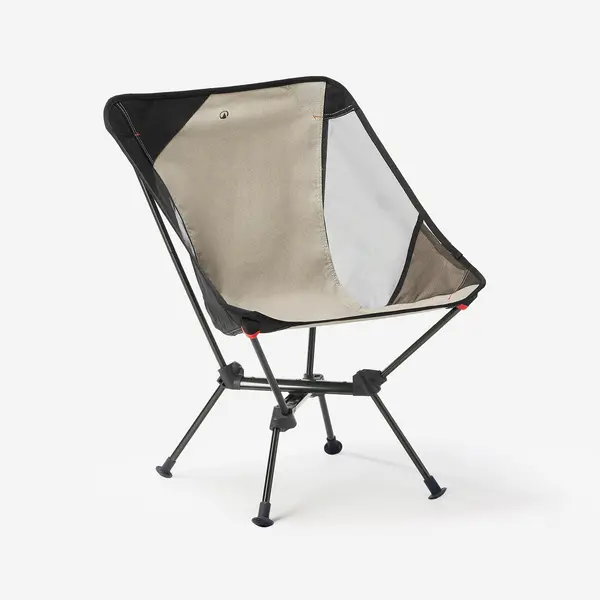 Scaun jos de camping, pliabil și ultra compact, 500 M bej