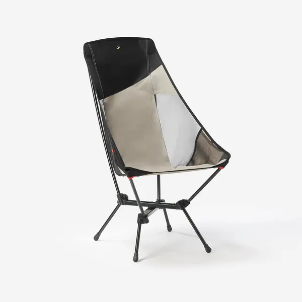 Scaun jos de camping, ultra compact și cu spătar înalt, 500 L