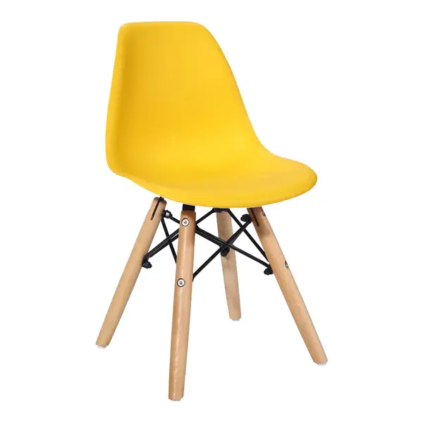 Scaun Julita pentru copii albastru si lemn de fag, Natural, 35x31x58 cm