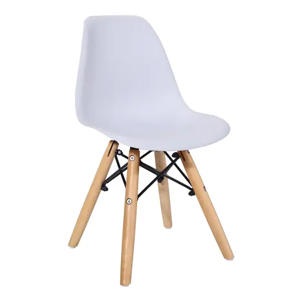 Scaun Julita pentru copii Pakoworld, PP alb, lemn de fag natural si PP, 35x31x57.5 cm Scaun Julita pentru copii Pakoworld, PP alb, lemn de fag natural și PP, 35x31x57.5 cm