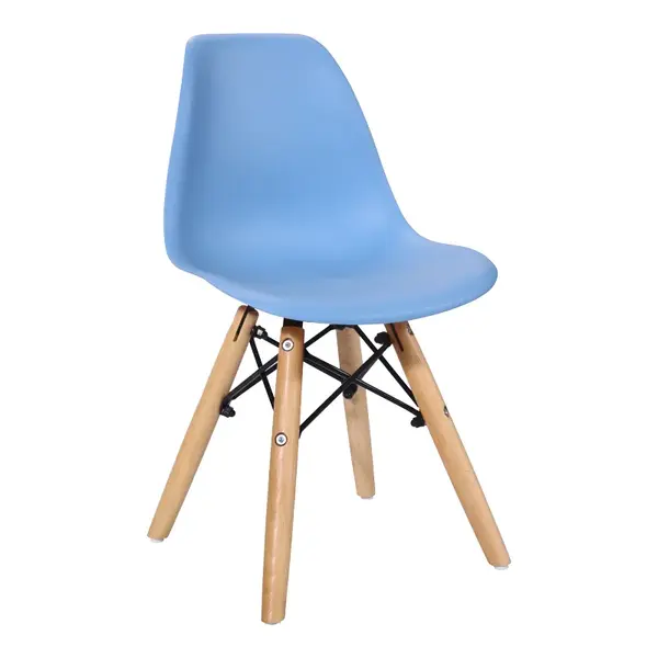 Scaun Julita pentru copii, Pakoworld, PP albastru, lemn de fag natural si PP, 35x31x57.5 cm Scaun Julita pentru copii, Pakoworld, PP albastru, lemn de fag natural și PP, 35x31x57.5 cm