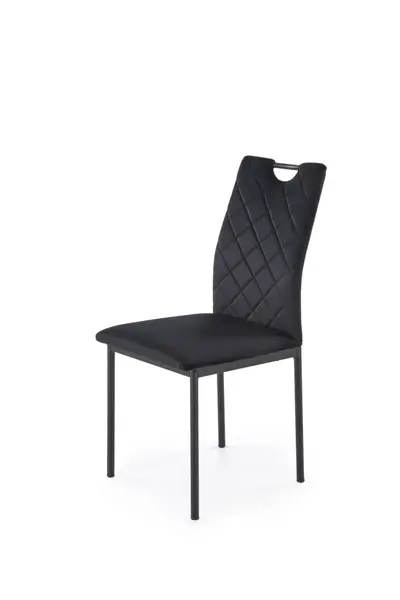 Scaun K577 velvet negru/negru H93 cm
