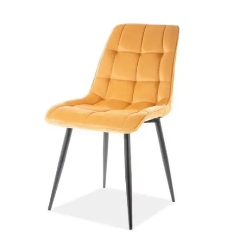 Scaun KIM VELVET - Mustard