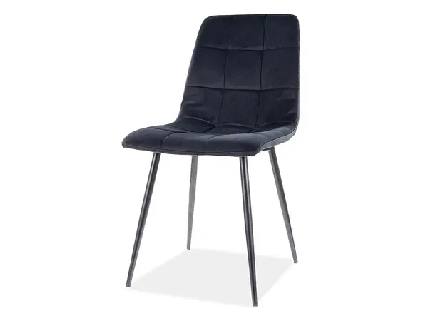 Scaun LAMA VELVET - Negru