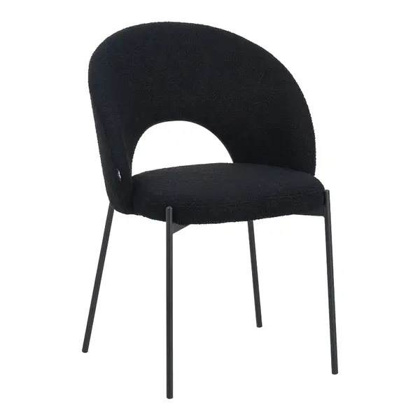 Scaun Masebo, Pako World, Negru, 48x58x82 cm