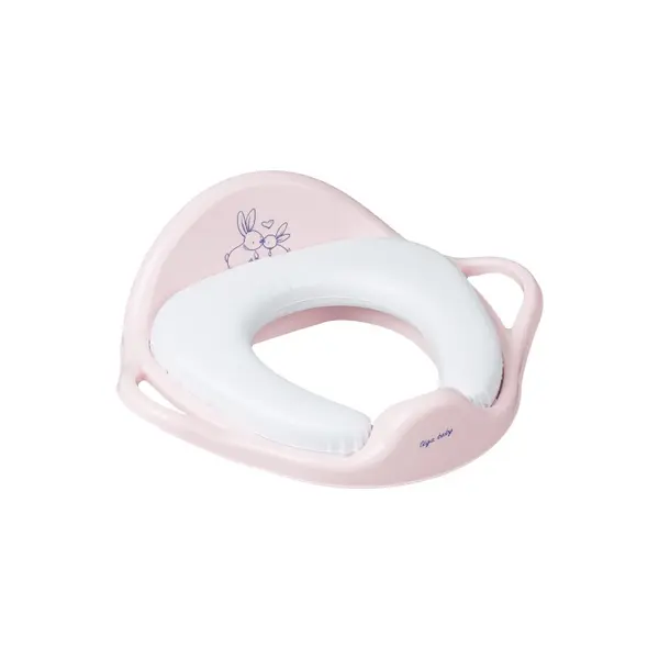 Scaun moale pentru toaletă Tega Baby - Iepurași, roz