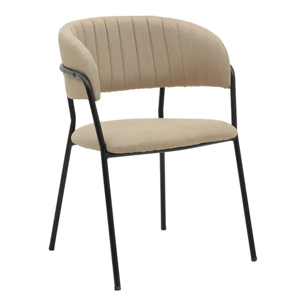 Scaun Morel, stofa si metal, 55x55x76 cm