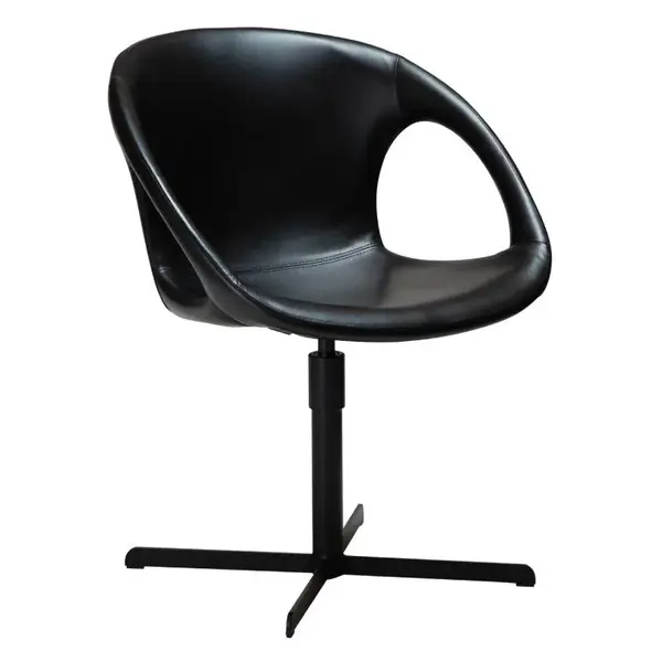 Scaun negru piele artificiala Danform Carry Vintage Scaun negru piele artificiala Danform Carry Vintage